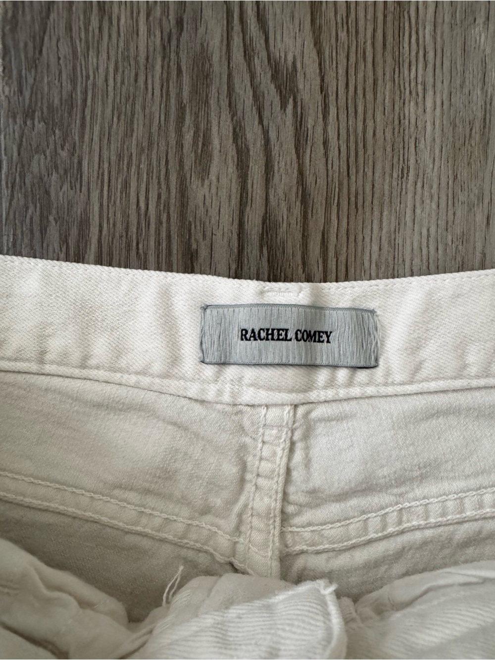 Rachel Comey Ivory High Rise Straight Crop Jeans 6 - Picture 3 of 6
